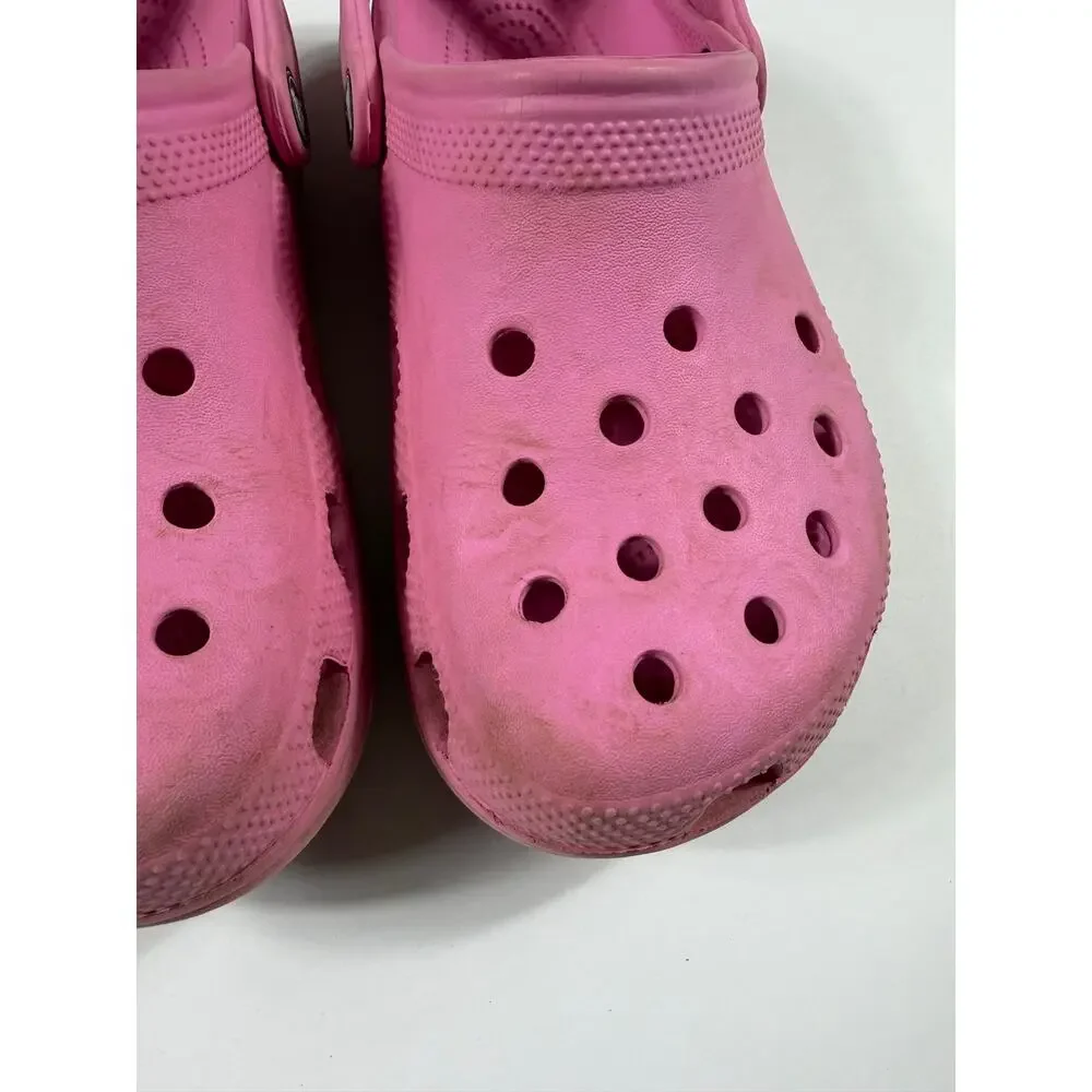 Crocs Classic Clog Pink Slip On Shoes Kids J5 Size 5